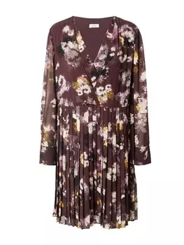 Мини платье s.Oliver BLACK LABEL Dress, темно-коричневый