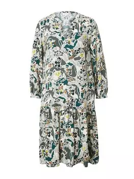 Мини платье s.Oliver Dress, цвет emerald/mint/dark green