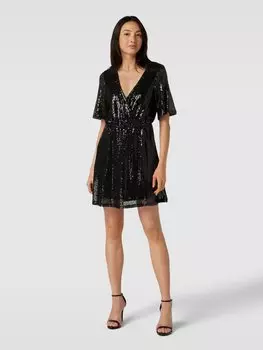 Мини-платье с отделкой пайетками, модель 'KAJE' Vero Moda, черный