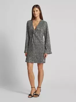 Мини-платье с отделкой пайетками, модель 'SANADU' Vila, серебряный