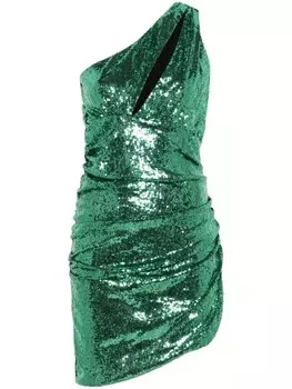 Мини-платье с пайетками Amen, зеленый