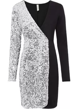 Мини-платье с пайетками Bodyflirt Boutique, белый