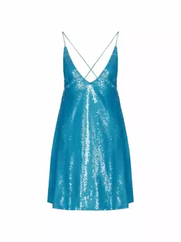Мини-платье с пайетками Ganni