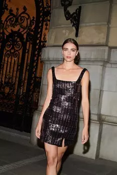 Мини-платье с пайетками и квадратным вырезом Next