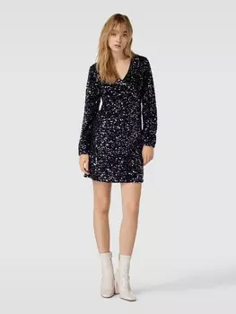 Мини-платье с пайетками, модель "КАМ" Pieces, фиолетовый