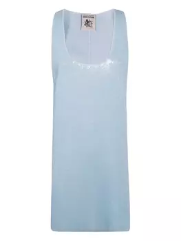 Мини-платье с пайетками Semicouture, синий