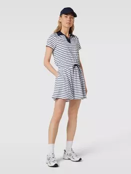 Мини-платье с полосатым узором Polo Ralph Lauren, белый