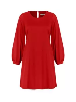 Мини-платье с поясом Nocturne, красный