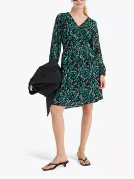 Мини-платье с принтом InWear Kirstie Painterly, зеленое