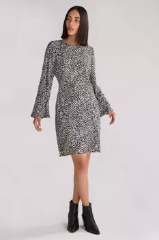 Мини платье с принтом «Мини далматинец» Ro&Zo, черный