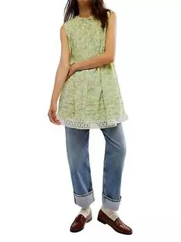 Мини-платье с принтом «Ши» в подводном стиле Free People, цвет undersea combo