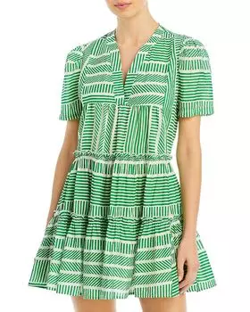 Мини-платье с пышными рукавами – 100% эксклюзив AQUA