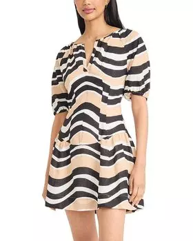 Мини-платье с пышными рукавами The Good Journey, мультиколор