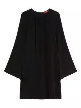 Мини-платье с рукавами-колокол MAX MARA, черный