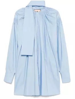 Мини-платье с шарфом Plan C, синий