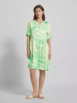 Мини-платье с узором по всей поверхности Milano Italy