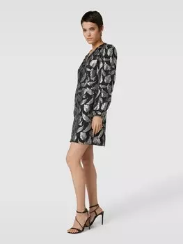 Мини-платье с узором по всей поверхности, модель «ПАУЛА» Selected Femme, серебряный