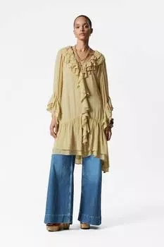 Мини-Платье с воланами & Other Stories, желтый