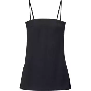 Мини-платье с вшитыми шортами Alexander Wang, черный