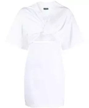 Мини Платье с вырезами Jacquemus, белый