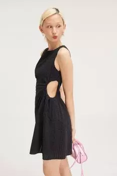 Мини-Платье с вырезами Monki, черный
