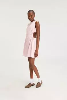 Мини-Платье с вырезами Monki, розовый