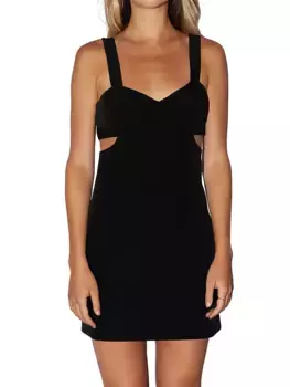 Мини-платье с вырезом Endless Rose, черный