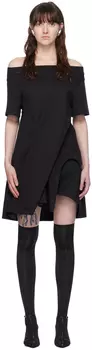 Мини-платье с вырезом-лодочкой Courreges