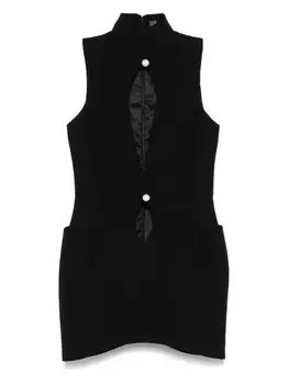 Мини-платье с вырезом Mugler, черный