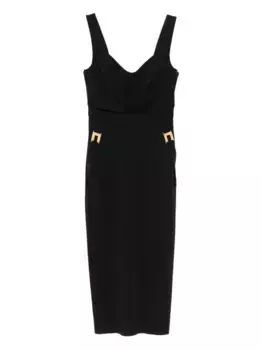 Мини-платье с вырезом в форме сердца Elisabetta Franchi, черный