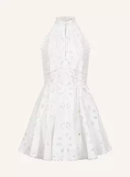 Мини-Платье с вышивкой Claire Luise, экрю