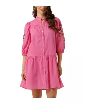 Мини платье с вышивкой Nukus, розовый