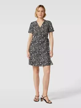 Мини-платье с запахом, модель «CAMILLA» Object, черный