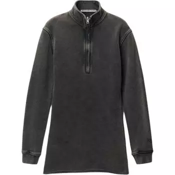 Мини-платье с застежкой-молнией на половину длины Alexander Wang, Washed Contour Effect