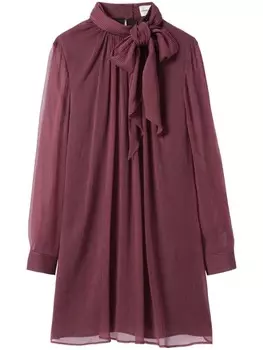 Мини-платье с завязкой на шее Claudie Pierlot, розовый