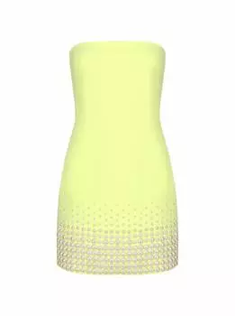 Мини платье с жемчужинами David Koma