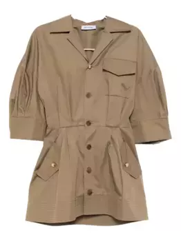 Мини-платье сафари Dice Kayek, коричневый