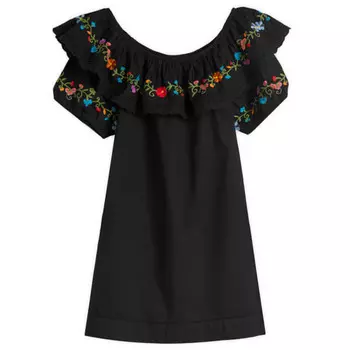 Мини-Платье Saige с цветочным принтом и омбре Rixo, черный