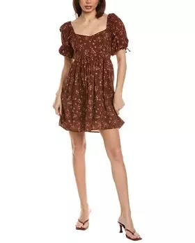 Мини-платье Saltwater Luxe Sweetheart, коричневый
