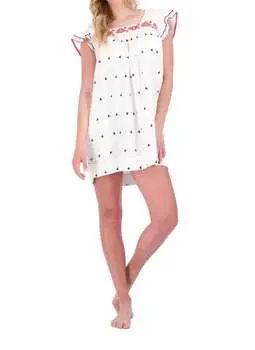 Мини-платье Sandrine в красном/белом/темно-синем цвете Mer St. Barth