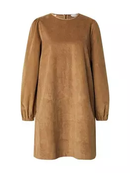 Мини платье SELECTED FEMME Dress SLFJENNY, кэмел