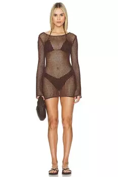 Мини-Платье серена Bananhot, коричневый