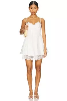 Мини-платье Shae от For Love & Lemons, white