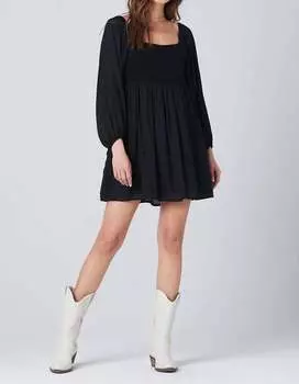 Мини-платье Сидни черного цвета Saltwater Luxe