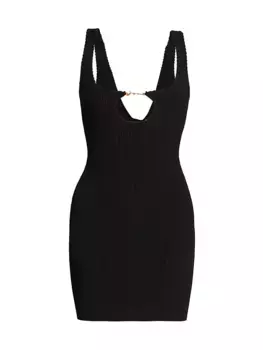 Мини-платье Sierra с логотипом Jacquemus, черный