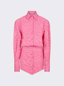 Мини-платье Silvye The Attico, цвет geranium pink