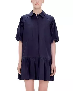 Мини-платье SMIKHAI Crissy из хлопкового поплина SIMKHAI, цвет Blue