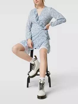 Мини-платье со сплошным узором, модель CARLY Only, светло-синий