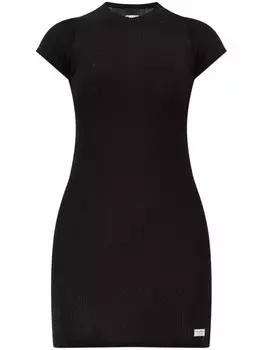 Мини-платье со стразами от Alexander Wang, черный