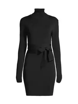 Мини-платье Sofia с воротником и вырезом Toccin, цвет jet